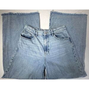 Forever 21 Womens 29X30 Jeans XX Wide Leg Light Wash Baggy Y2K Grunge Skater EUC